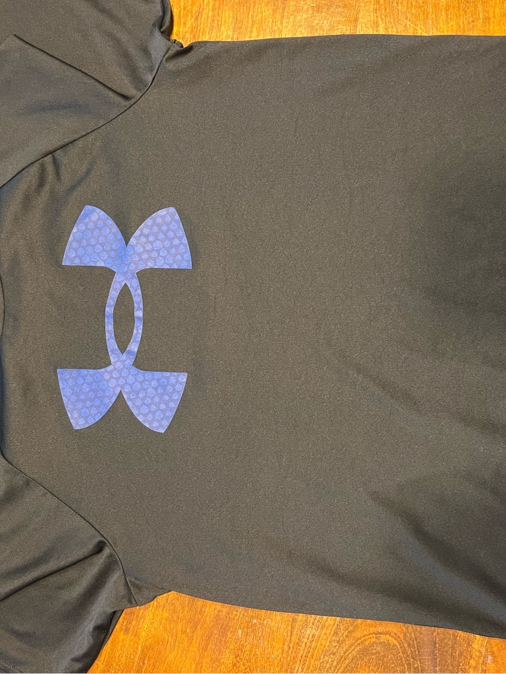Under Armour Black Tee with Light Gray Logo
